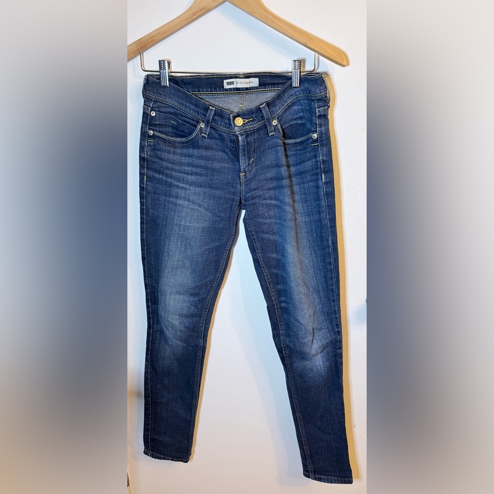 Levi's 524 Too Superlow Skinny Jeans Size 5 —Flap Pocket Y2K Indie Sleaze 2000s